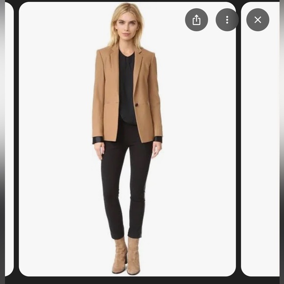 Rag & Bone Emmet Wool Blazer Jacket in Camel Tan - Size 6 - Picture 16 of 16